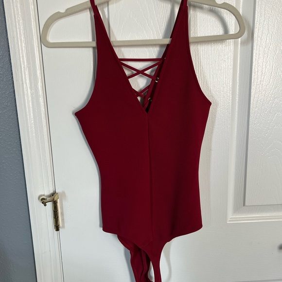 Express Red Bodysuit - Picture 2 of 6